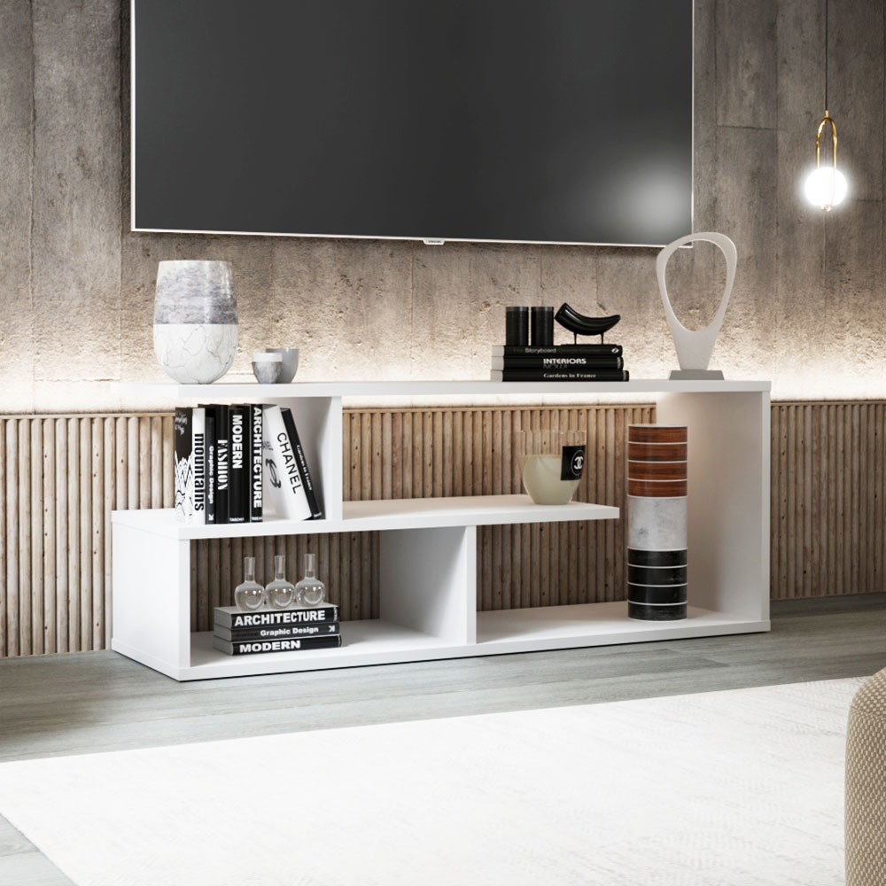 alpha-GR-EDENTV-1-14041 ΕΠΙΠΛΟ TV EDEN ΛΕΥΚΟ 100X29.6X40CM