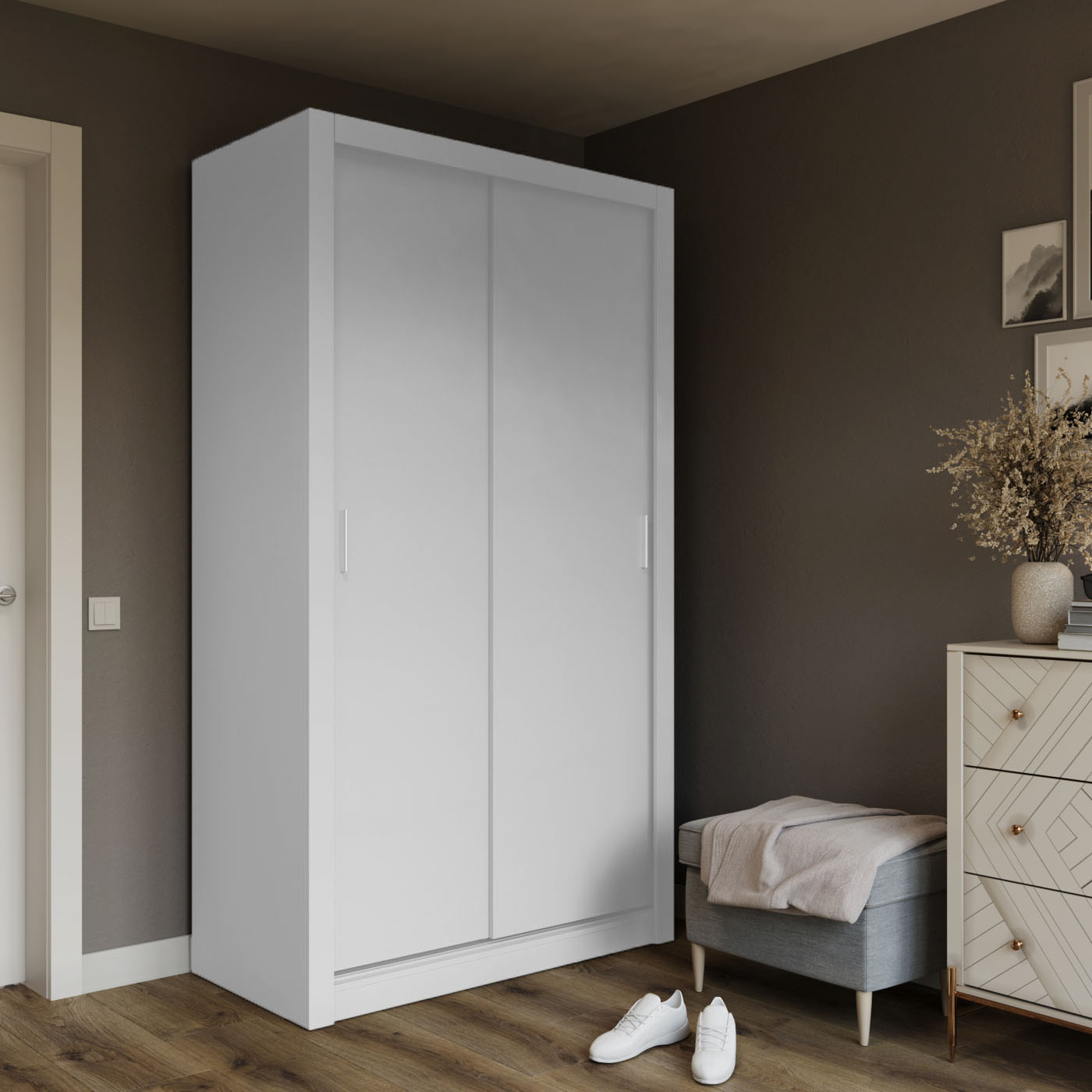 alpha-GR-LINEA-1-14667 ΝΤΟΥΛΑΠΑ LINEA ΛΕΥΚΗ 120X60X215CM
