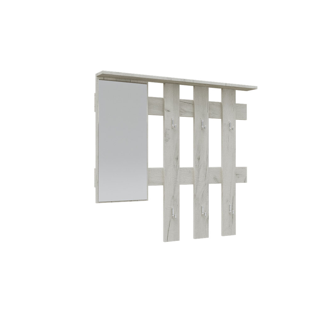 alpha-GR-RENOHANG-1-14700 ΚΡΕΜΑΣΤΡΑ RENO ΜΕ ΚΑΘΡΕΠΤΗ ΛΕΥΚΟ 100X10X90CM