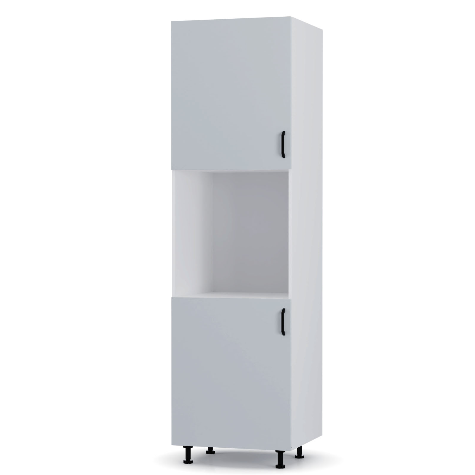 alpha-HL2143M04-7319 MODEST ΣΤΗΛΗ ΚΟΥΖΙΝΑΣ ΓΚΡΙ 60X57X214CM
