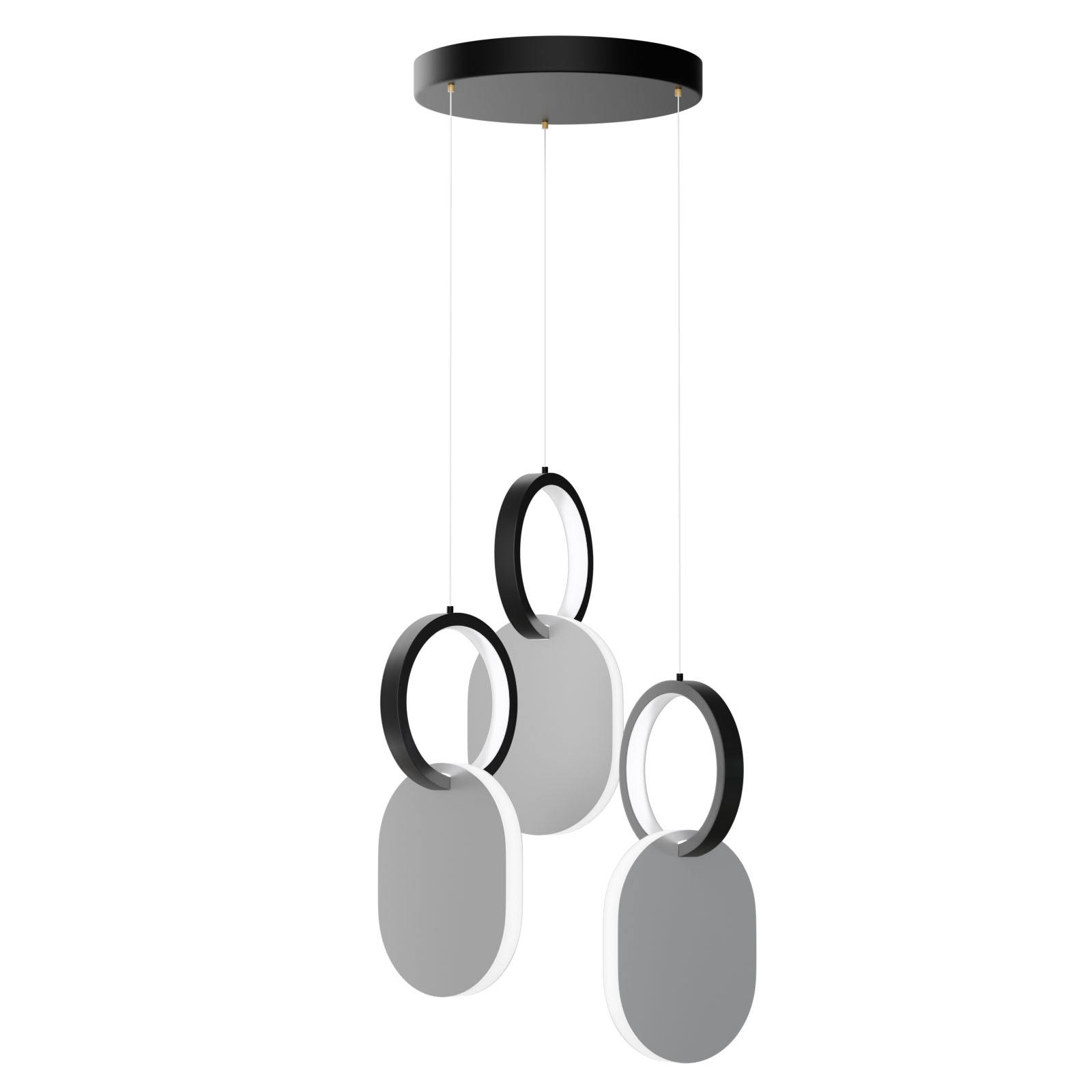 alpha-HU-HJ2181-1G-6484 ΦΩΤΙΣΤΙΚΟ ΚΡΕΜΑΣΤΟ SYMMETRIC 1G LED 45W ΝΙΚΕΛ ΜΑΤ Φ25X120CM