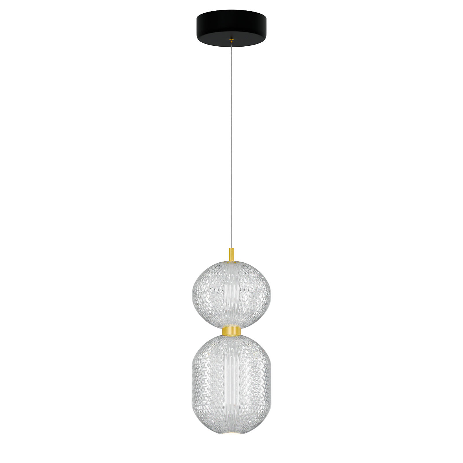 alpha-HU-HJ6059-D-6434 ΦΩΤΙΣΤΙΚΟ ΚΡΕΜΑΣΤΟ LED 30W 4000K ΧΡΥΣΟ 39X15X120CM
