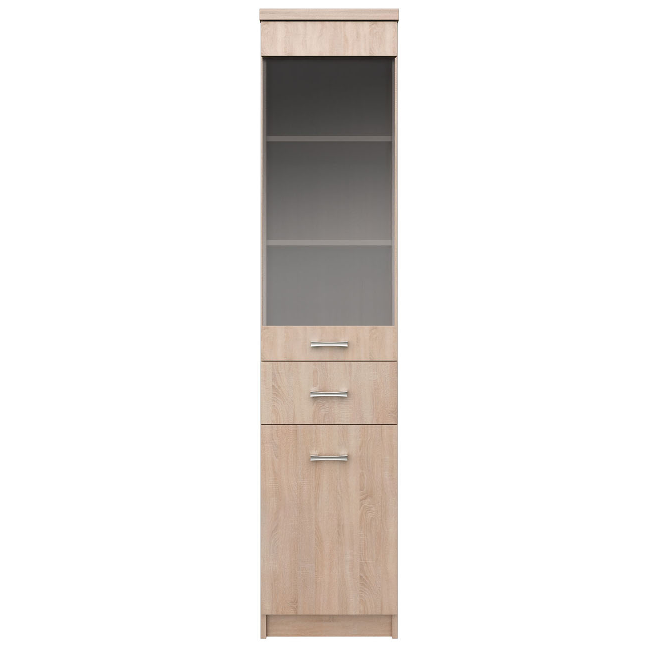 alpha-TO-1D1W1S-2497 ΒΙΤΡΙΝΑ ΜΟΝΟΦΥΛΛΗ TOP MIX 1D1W1S 40X33X183ΕΚ ΣΟΝΟΜΑ ΜΕ ΣΥΡΤΑΡΙ