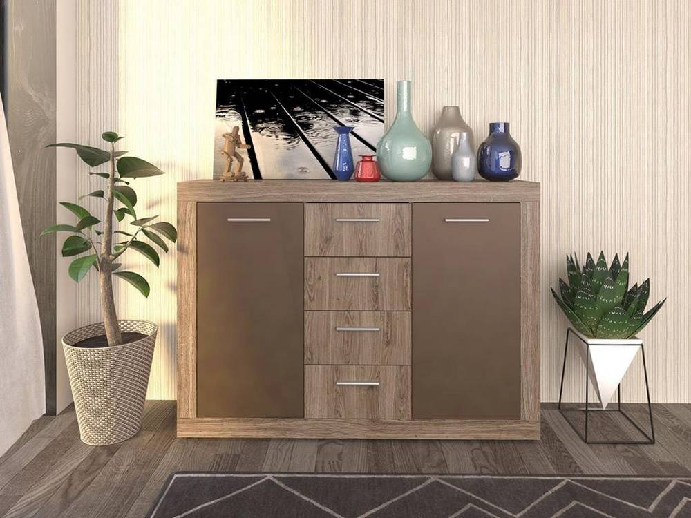 alpha-TO-2D4SJULIE-2501 ΜΠΟΥΦΕΣ JULIET ΣΚΟΥΡΟ ΔΡΥΣ-ΜΠΡΟΝΖΕ 130X34X92ΕΚ