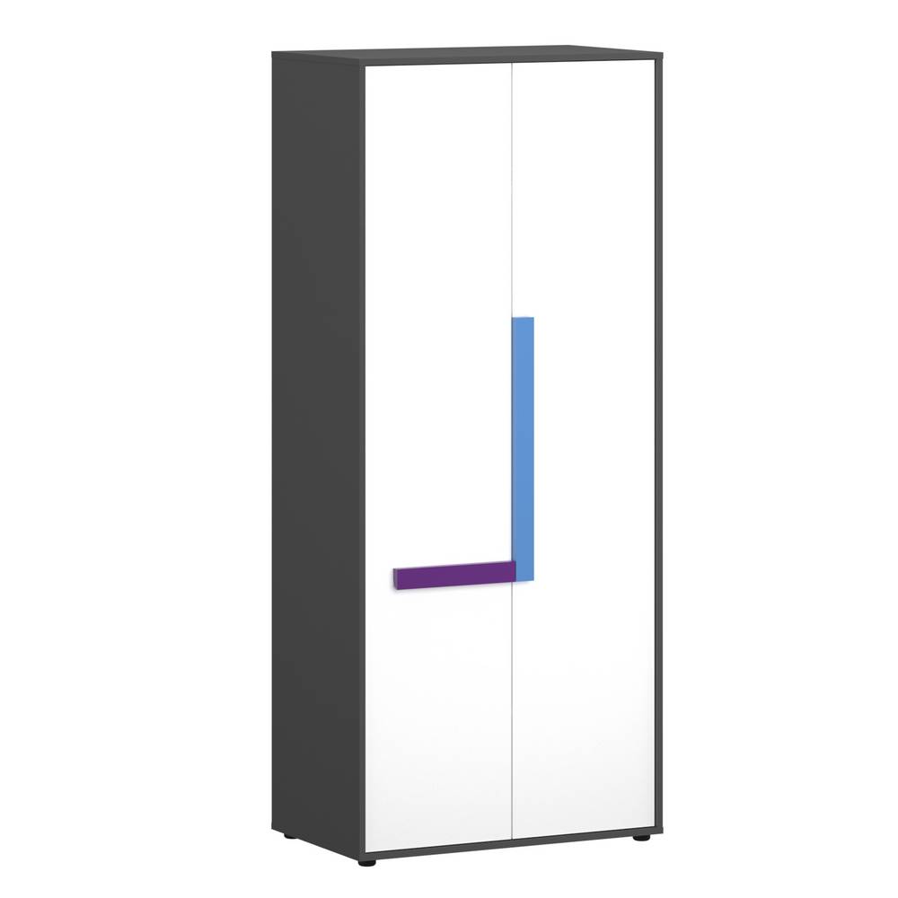 alpha-TO-ALEX2D-2514 ΝΤΟΥΛΑΠΑ ΔΙΦΥΛΛΗ ALEX 84X50X194ΕΚ ΓΡΑΦΙΤΗΣ-ΛΕΥΚΟ 2 ΠΟΡΤΕΣ