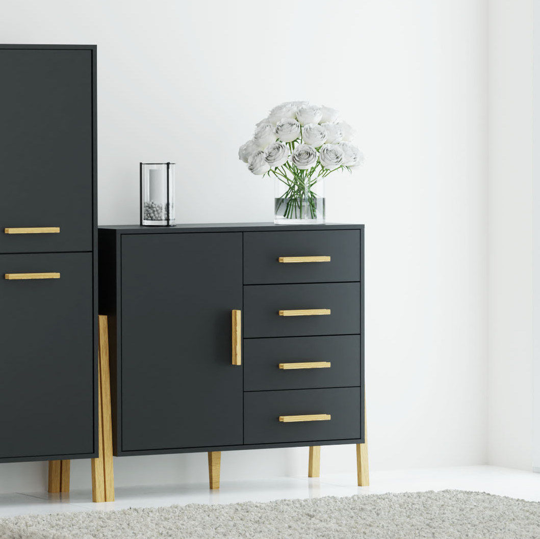 alpha-TO-BELLEKOM1D4SANTHRACITE-2544 ΜΠΟΥΦΕΣ BELLE ΑΝΘΡΑΚΙ 102.5X41X91CM