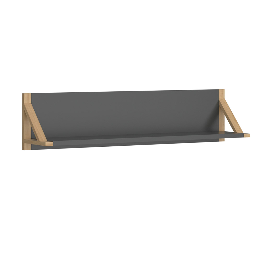 alpha-TO-BELLESHELF96ANTHRACITE-2546 ΡΑΦΙ ΕΠΙΤΟΙΧΙΟ BELLE ΑΝΘΡΑΚΙ 96X20.5X22.5CM