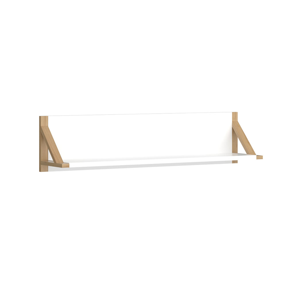 alpha-TO-BELLESHELF96WHITE-2547 ΡΑΦΙ ΕΠΙΤΟΙΧΙΟ BELLE ΛΕΥΚΟ 96X20.5X22.5CM