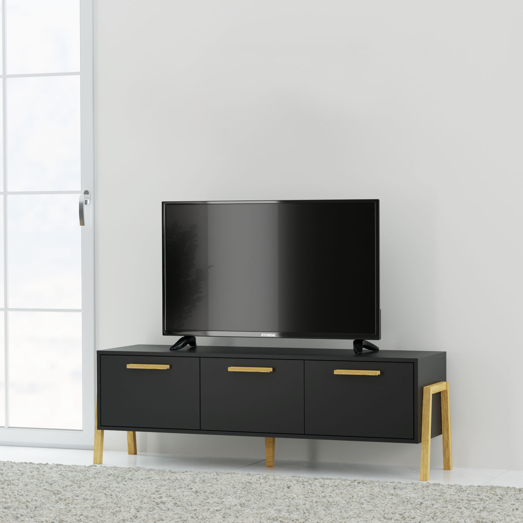 alpha-TO-BELLETV3KANTHRACITE-2548 ΕΠΙΠΛΟ ΤΗΛΕΟΡΑΣΗΣ BELLE ΑΝΘΡΑΚΙ 149.5X41X49CM