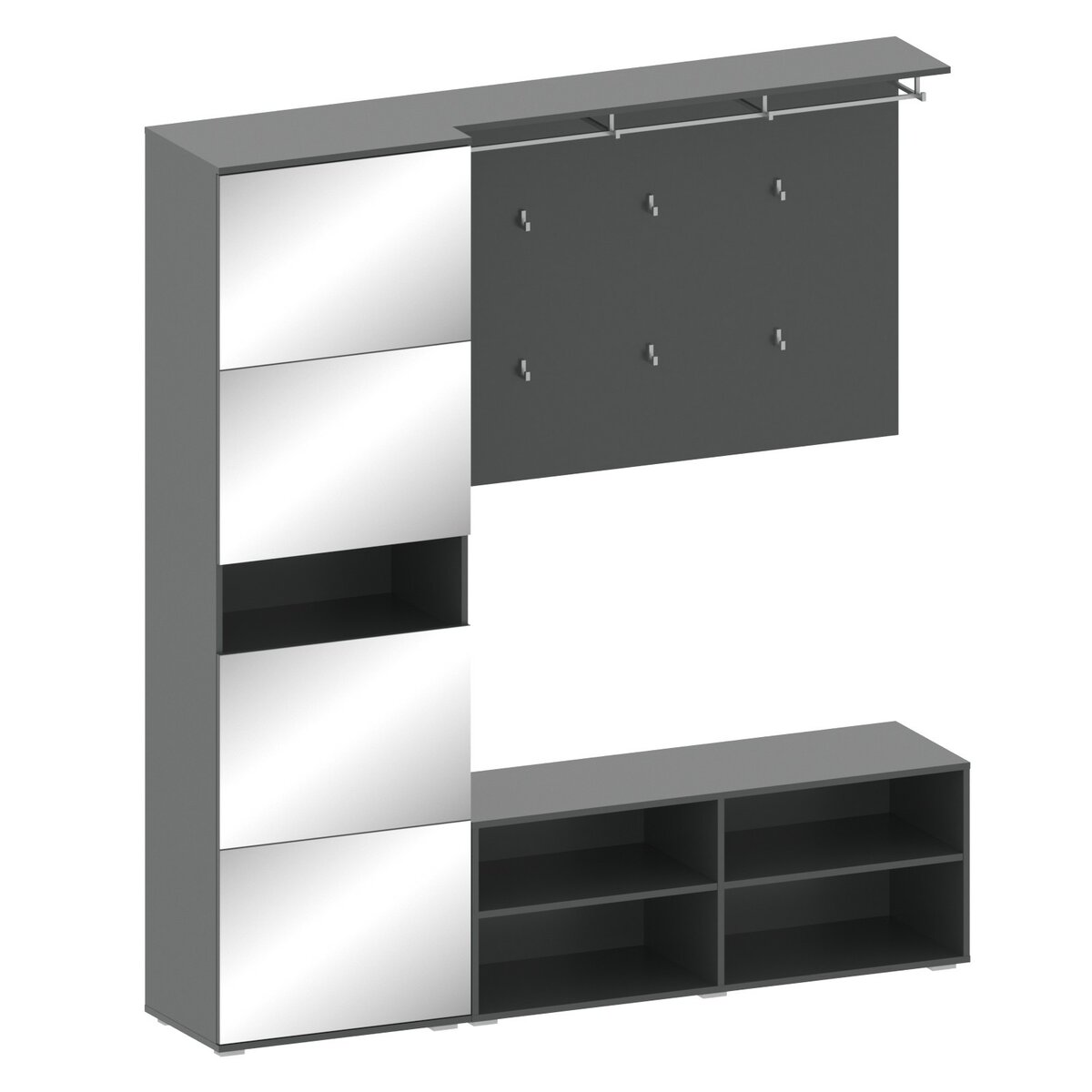 alpha-TO-CROCUS-1-10671 ΣΕΤ ΕΙΣΟΔΟΥ 3 ΤΕΜ CROCUS ΜΕ ΚΑΘΡΕΠΤΗ 208X40X189ΕΚ