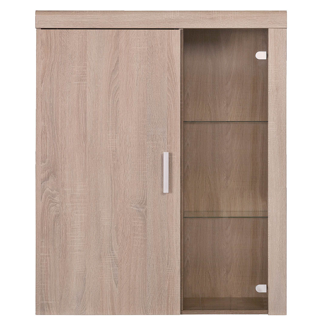 alpha-TO-DAM1D1W-2558 ΚΡΕΜΑΣΤΗ ΒΙΤΡΙΝΑ ΔΙΦΥΛΛΗ DAMIS 90.5X35X113.5ΕΚ ΣΟΝΟΜΑ ΜΕ ΤΖΑΜΙ ΚΑΙ MDF ΔΙΑΚΟΣΜΗΣΗ