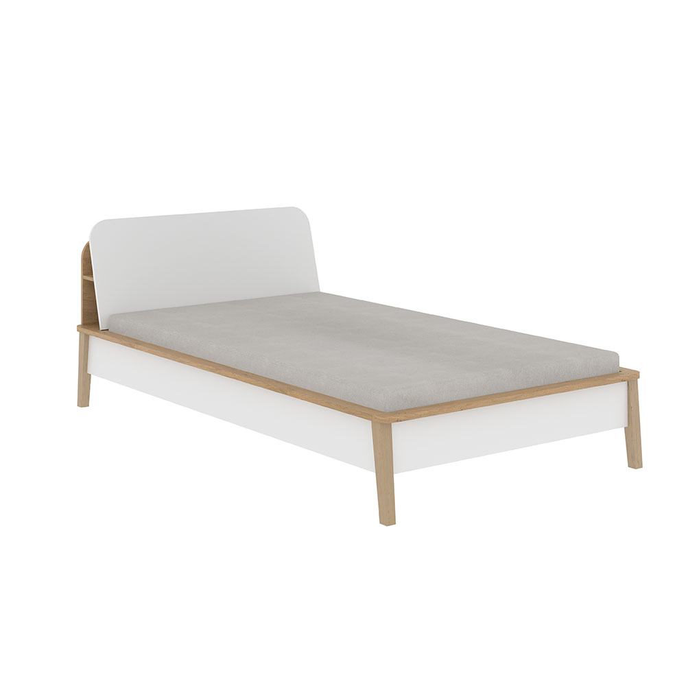 alpha-TO-NEPTUNE120BED-2670 ΚΡΕΒΑΤΙ NEPTUNE ΗΜΙΔΙΠΛΟ ΧΩΡΙΣ ΠΑΤΩΜΑ ΛΕΥΚΟ-ΣΟΝΟΜΑ 120X200CM
