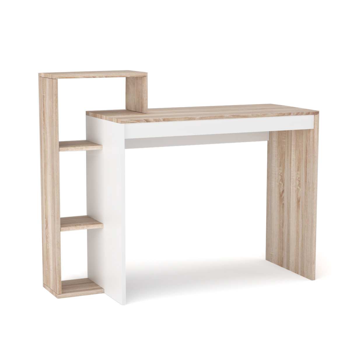 alpha-TO-TAB110NSO-3018 ΓΡΑΦΕΙΟ 110ΝSΟ SONOMA-ΛΕΥΚΟ 110X40X90CM