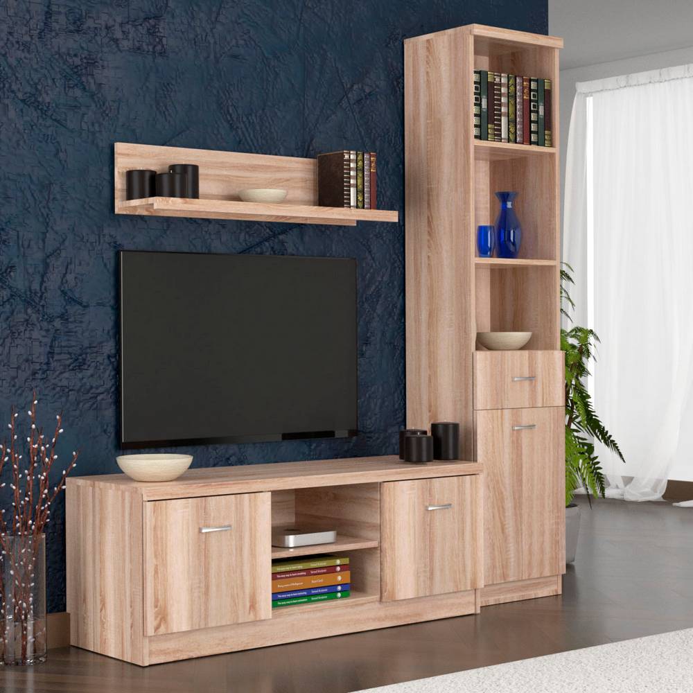 alpha-TO-TOPMIXSET1-3042 ΣΥΝΘΕΣΗ ΤΗΛΕΟΡΑΣΗΣ TOP MIX 160X42X183CM SONOMA