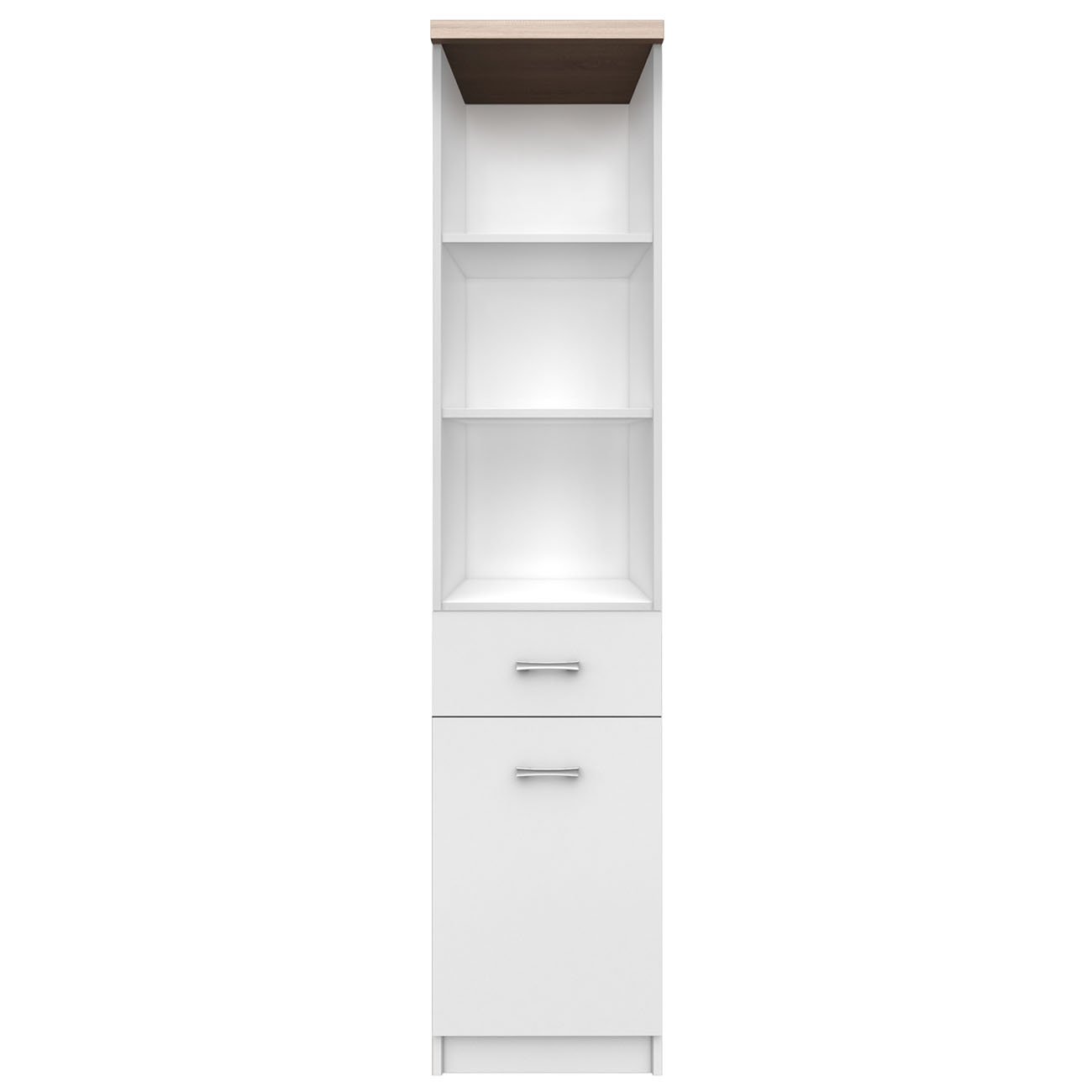 alpha-TO-TOPREG1D1SW-3048 TOP MIX ΡΑΦΙΕΡΑ 40X33X183CM ΛΕΥΚΗ-ΣΟΝΟΜΑ