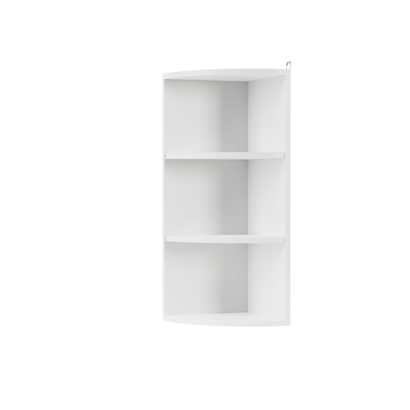 alpha-WR2872WHITE-7129 MODEST ΓΩΝΙΑΚΟ ΠΑΝΩ ΝΤΟΥΛΑΠΙ ΜΕ ΡΑΦΙΑ ΛΕΥΚΟ 28X28X72CM