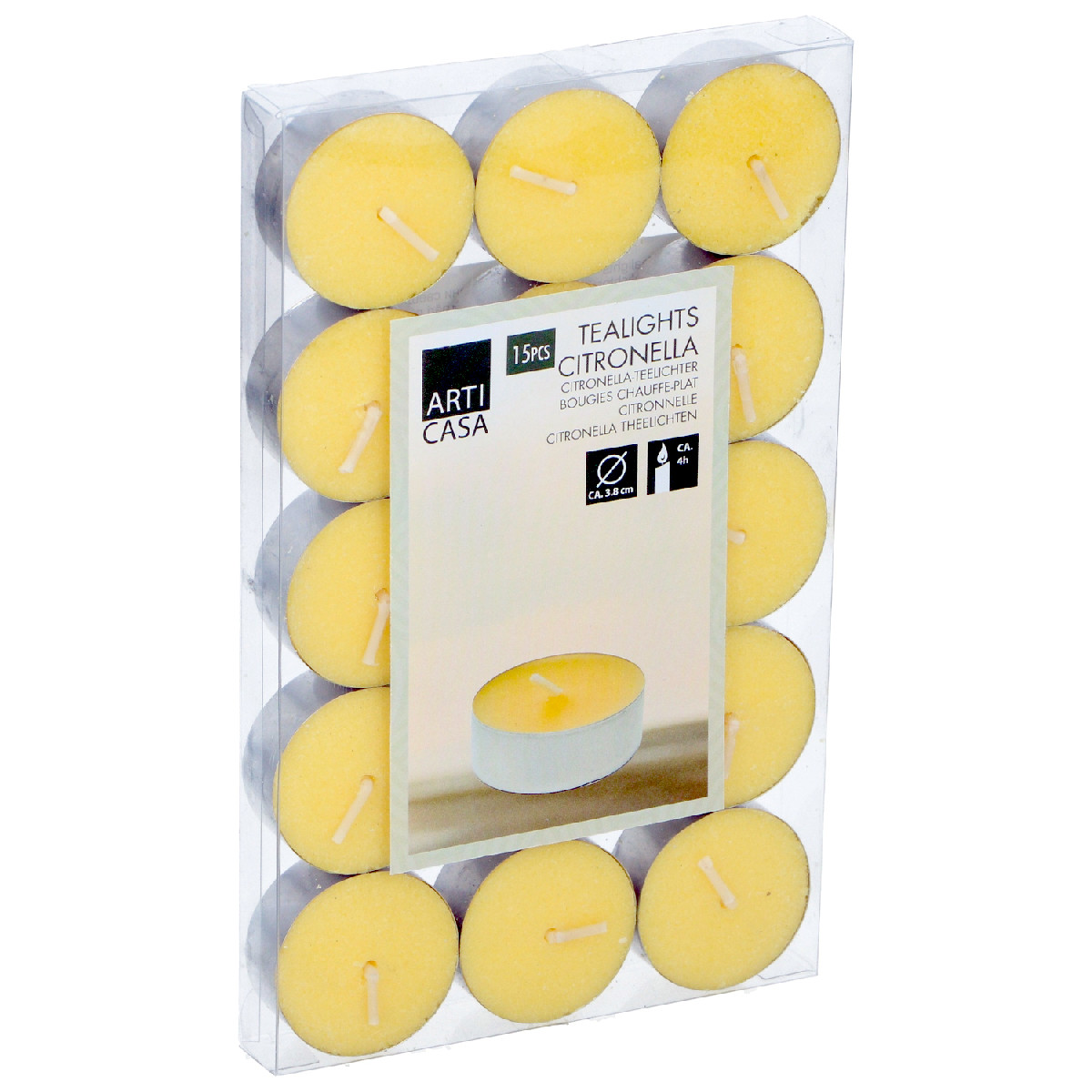 Artelibre - 06451629 ΚΕΡΙΑ ΡΕΣΩ CITRONELLA TEALIGHT 15ΤΜΧ ARTI CASA