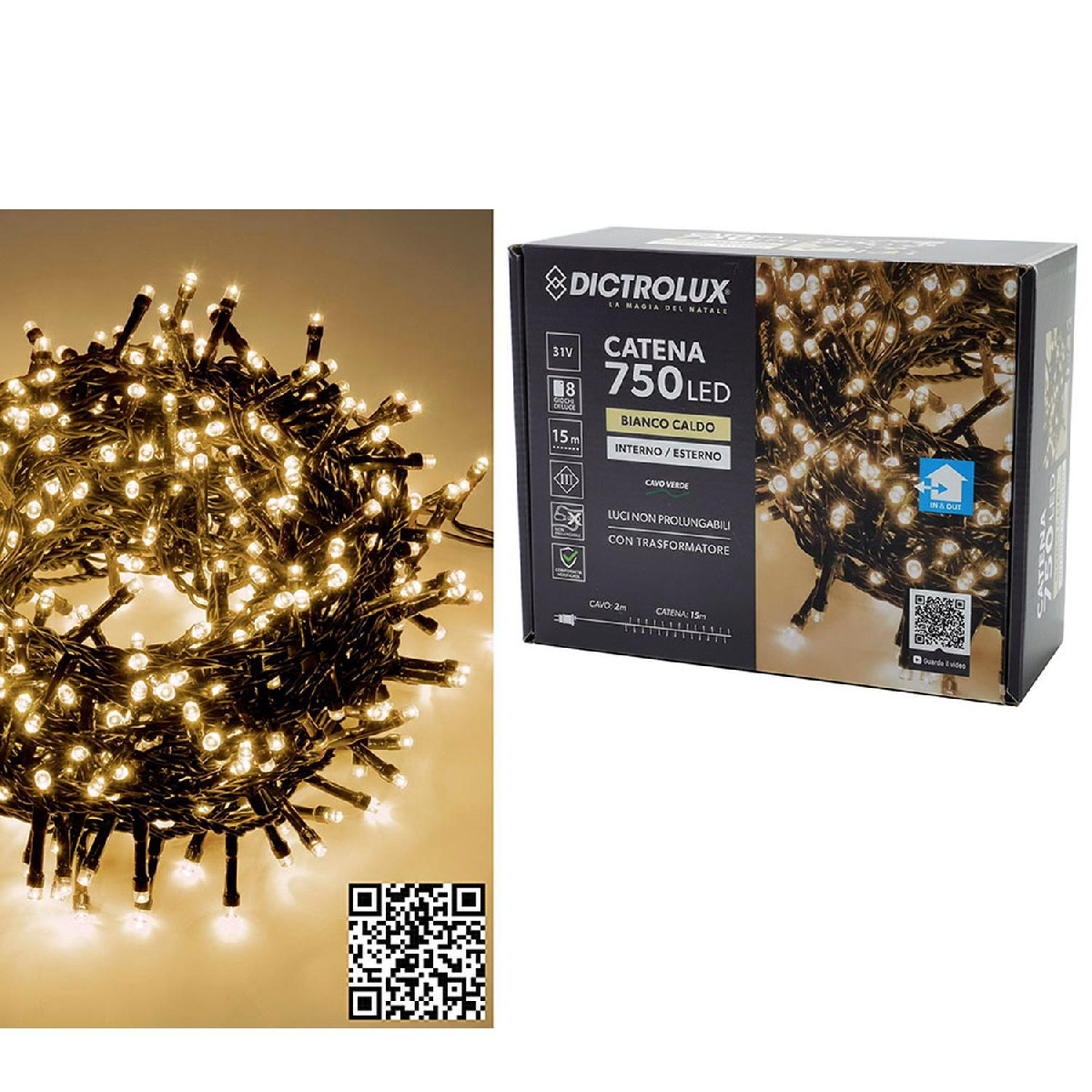Artelibre - 06512102 750 LED ΕΣΩΤ. & ΕΞΩΤ. ΧΩΡΟΥ ΜΕ 8 ΠΡΟΓΡΑΜΜΑΤΑ ΚΑΙ ΜΕΤΑΣΧΗΜΑΤΙΣΤΗ ΘΕΡΜΟ ΛΕΥΚΟ ΦΩΣ ΠΡΑΣΙΝΟ ΚΑΛΩΔΙΟ ΜΗ ΕΠΕΚΤΕΙΝΟΜΕΝΟ IP44 31