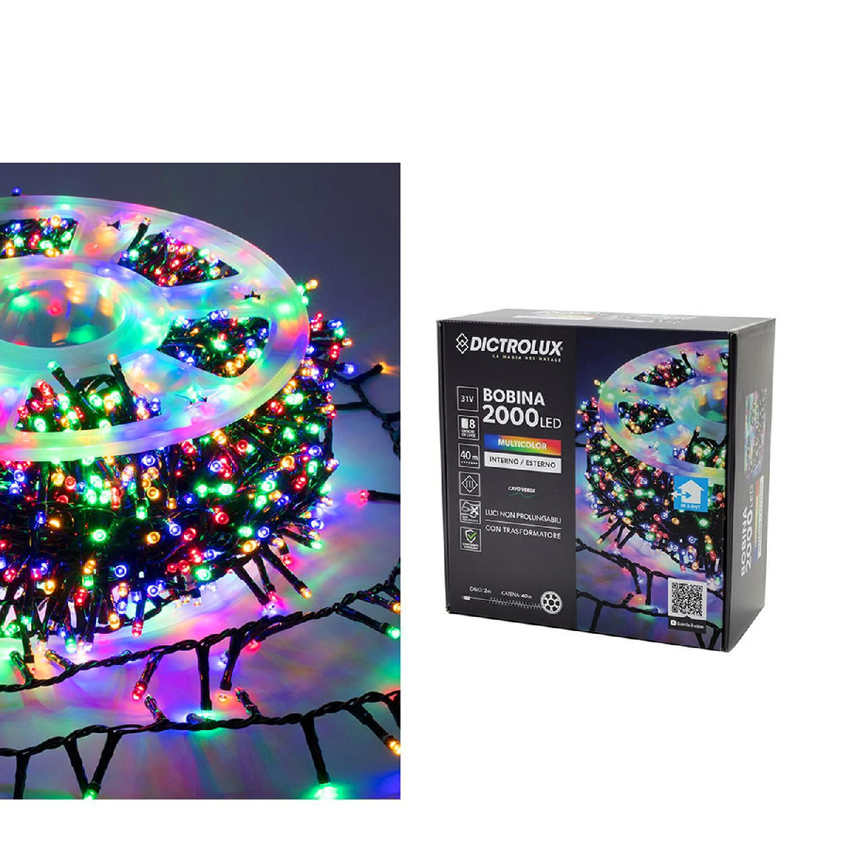 Artelibre - 06512109 2000 LED ΕΣΩΤ. & ΕΞΩΤ. ΧΩΡΟΥ ΜΕ 8 ΠΡΟΓΡΑΜΜΑΤΑ ΚΑΙ ΜΕΤΑΣΧΗΜΑΤΙΣΤΗ ΨΥΧΡΟ ΛΕΥΚΟ ΦΩΣ ΠΡΑΣΙΝΟ ΚΑΛΩΔΙΟ ΜΗ ΕΠΕΚΤΕΙΝΟΜΕΝΟ IP44 3