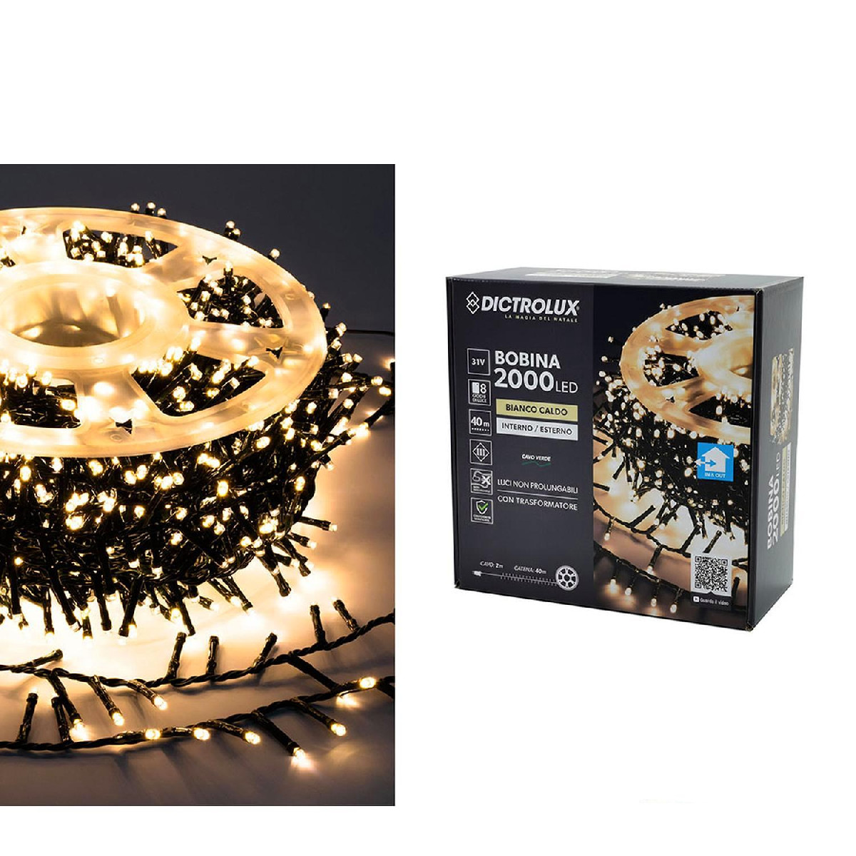 Artelibre - 06512111 2000 LED ΕΣΩΤ. & ΕΞΩΤ. ΧΩΡΟΥ ΜΕ 8 ΠΡΟΓΡΑΜΜΑΤΑ ΚΑΙ ΜΕΤΑΣΧΗΜΑΤΙΣΤΗ ΘΕΡΜΟ ΛΕΥΚΟ ΦΩΣ ΠΡΑΣΙΝΟ ΚΑΛΩΔΙΟ ΜΗ ΕΠΕΚΤΕΙΝΟΜΕΝΟ IP44 3