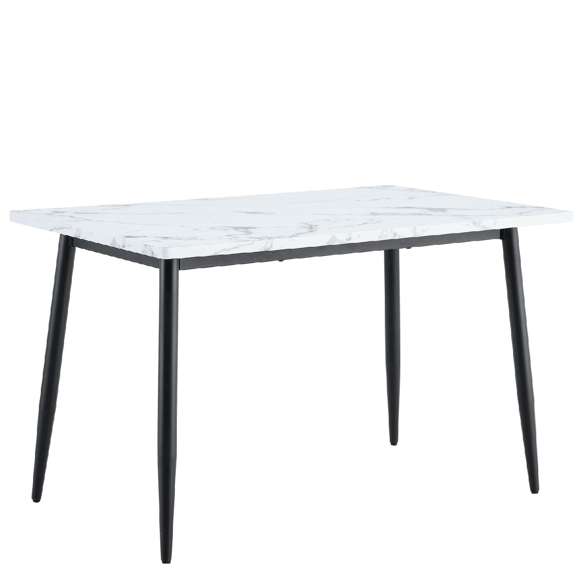 Artelibre - 15380009 ΤΡΑΠΕΖΙ ΤΡΑΠΕΖΑΡΙΑΣ ARTELIBRE IRWELL ΛΕΥΚΟ ΜΑΡΜΑΡΟ/ΜΑΥΡΟ ΜΕΤΑΛΛΟ/ΜΟΡΙΟΣΑΝΙΔΑ 120X80X75CM