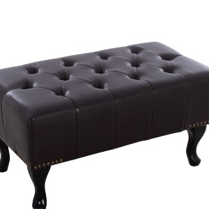43293 ΤΑΜΠΟΥΡΕ ΥΠΟΠΟΔΙΟ T.CHESTERFIELD EMMA HM226.01 PU 80x44x39Y εκ.ΣΚ.ΚΑΦΕ
