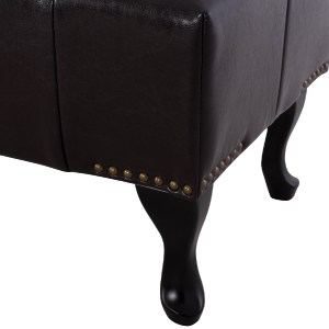 43293 ΤΑΜΠΟΥΡΕ ΥΠΟΠΟΔΙΟ T.CHESTERFIELD EMMA HM226.01 PU 80x44x39Y εκ.ΣΚ.ΚΑΦΕ