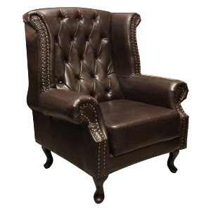 43348 ΠΟΛΥΘΡΟΝΑ-ΜΠΕΡΖΕΡΑ T.CHESTERFIELD POLINA HM0053.01 PU ΣΚ.ΚΑΦΕ 83x75x107 εκ.