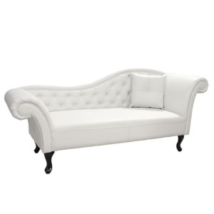 43522 ΑΝΑΚΛΙΝΔΡΟ T.CHESTERFIELD NIOVI HM3008.02 PU ΛΕΥΚΟ ΔΕΞΙ ΜΠΡΑΤΣΟ 190x61x84Yεκ.