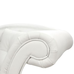 43522 ΑΝΑΚΛΙΝΔΡΟ T.CHESTERFIELD NIOVI HM3008.02 PU ΛΕΥΚΟ ΔΕΞΙ ΜΠΡΑΤΣΟ 190x61x84Yεκ.