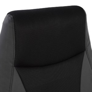 43688 ΚΑΡΕΚΛΑ ΓΡΑΦΕΙΟΥ GAMING SIVIR HM1001.01 ΜΕ  ΜΑΥΡΟ PU 59x 60x115 εκ.