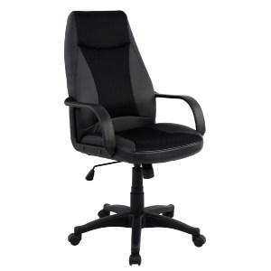 43688 ΚΑΡΕΚΛΑ ΓΡΑΦΕΙΟΥ GAMING SIVIR HM1001.01 ΜΕ  ΜΑΥΡΟ PU 59x 60x115 εκ.
