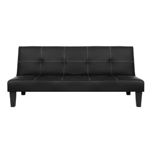 43715 ΚΑΝΑΠΕΣ ΚΡΕΒΑΤΙ 3Θ HM3002.02 ΜΑΥΡΟΣ PU ΜΕ ΓΑΖΙΑ 186x90x82