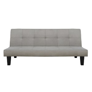 43827 ΚΑΝΑΠΕΣ ΚΡΕΒΑΤΙ ODESSA HM3000.01 ΥΦΑΣΜΑ ΜΠΕΖ 179x80x79 εκ.