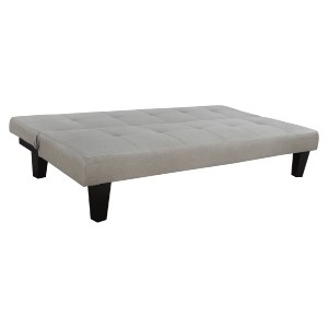 43827 ΚΑΝΑΠΕΣ ΚΡΕΒΑΤΙ ODESSA HM3000.01 ΥΦΑΣΜΑ ΜΠΕΖ 179x80x79 εκ.