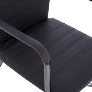 43877 ΠΟΛΥΘΡΟΝΑ DALEY HM1021.01 ΜΕ ΜΠΡΑΤΣΑ ΜΑΥΡΟ PU 56x58x93 εκ.
