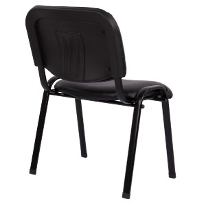 43903 ΚΑΡΕΚΛΑ JANISHA HM1010.01 ΜΕ ΔΕΡΜΑΤΙΝΗ PU ΜΑΥΡΟ 553,5x59x77 εκ.