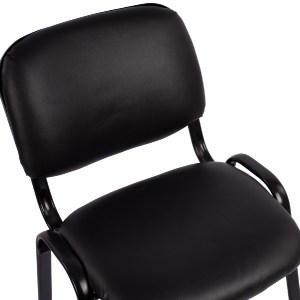 43903 ΚΑΡΕΚΛΑ JANISHA HM1010.01 ΜΕ ΔΕΡΜΑΤΙΝΗ PU ΜΑΥΡΟ 553,5x59x77 εκ.