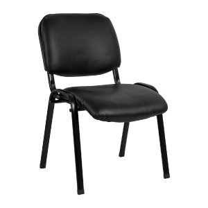 43903 ΚΑΡΕΚΛΑ JANISHA HM1010.01 ΜΕ ΔΕΡΜΑΤΙΝΗ PU ΜΑΥΡΟ 553,5x59x77 εκ.