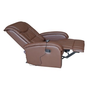 44209 ΠΟΛΥΘΡΟΝΑ RELAX ΜΕ ΜΗΧΑΝΙΣΜΟ MASSAGE ROCCA HM0026.03 PU ΚΑΦΕ ΣΚΟΥΡΟ 80x96x97 εκ.