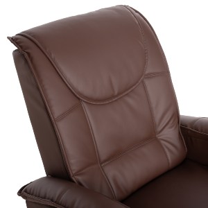 44209 ΠΟΛΥΘΡΟΝΑ RELAX ΜΕ ΜΗΧΑΝΙΣΜΟ MASSAGE ROCCA HM0026.03 PU ΚΑΦΕ ΣΚΟΥΡΟ 80x96x97 εκ.