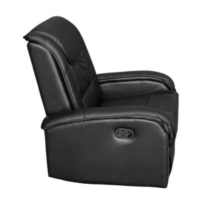 44210 ΠΟΛΥΘΡΟΝΑ RELAX ΜΕ ΜΗΧΑΝΙΣΜΟ MASSAGE ROCCA HM0026.01 PU ΜΑΥΡΟ 80x96x97 εκ.