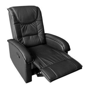 44210 ΠΟΛΥΘΡΟΝΑ RELAX ΜΕ ΜΗΧΑΝΙΣΜΟ MASSAGE ROCCA HM0026.01 PU ΜΑΥΡΟ 80x96x97 εκ.