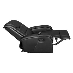 44210 ΠΟΛΥΘΡΟΝΑ RELAX ΜΕ ΜΗΧΑΝΙΣΜΟ MASSAGE ROCCA HM0026.01 PU ΜΑΥΡΟ 80x96x97 εκ.