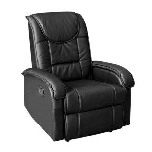 44210 ΠΟΛΥΘΡΟΝΑ RELAX ΜΕ ΜΗΧΑΝΙΣΜΟ MASSAGE ROCCA HM0026.01 PU ΜΑΥΡΟ 80x96x97 εκ.