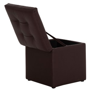 44430 ΣΚΑΜΠΩ ΜΕ ΑΠΟΘΗΚΕΥΤΙΚΟ ΧΩΡΟ PU ΚΑΦΕ CUBE HM224.03--38x38x36.5Υεκ.