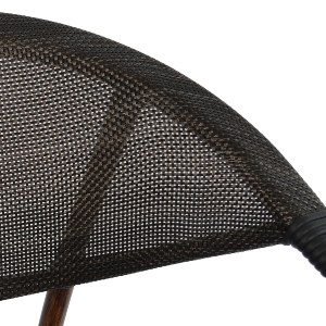 44438 ΠΟΛΥΘΡΟΝΑ ΑΛΟΥΜΙΝΙΟΥ CLAY BAMBOO LOOK ΚΑΦΕ ΜΕ TEXTLINE HM5025 60,5x59x81 cm