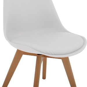 44456 ΚΑΡΕΚΛΑ VEGAS HM0033.01 ΜΕ ΞΥΛΙΝΑ ΠΟΔΙΑ ΚΑΙ ΜΕ ΚΑΘΙΣΜΑ ΛΕΥΚΟ 47x56,6x82Υεκ.