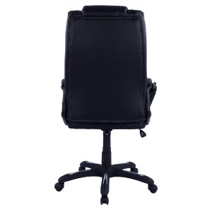44564 ΚΑΡΕΚΛΑ ΓΡΑΦΕΙΟΥ THORIN HM1050.01 ΜΕ MASSAGE ΜΑΥΡΗ HOMEMARKT 62x70x127Y εκ.
