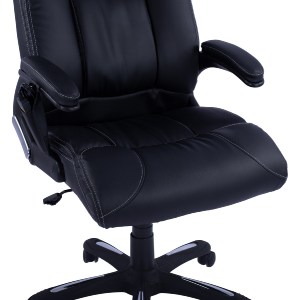 44564 ΚΑΡΕΚΛΑ ΓΡΑΦΕΙΟΥ THORIN HM1050.01 ΜΕ MASSAGE ΜΑΥΡΗ HOMEMARKT 62x70x127Y εκ.